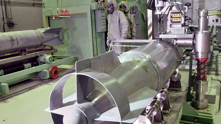 So sieht es aus, wenn Chemiewaffen zerstört werden: Ein Bild aus einer russischen Anlage.
