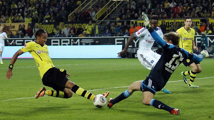 Fünf Mal hat Pierre-Emerick Aubameyang in der Bundesliga bereits getroffen.