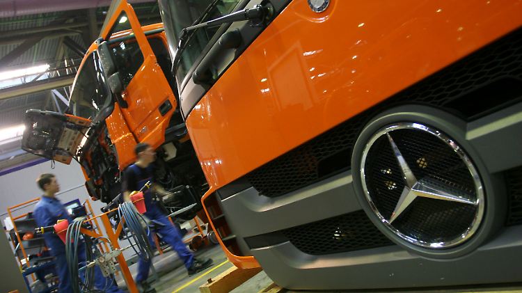 Lkw von Daimler sind wieder mehr gefragt.