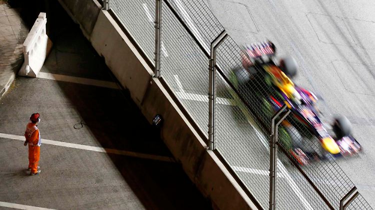 Rund eine Sekunde schneller als die Konkurrenz von Mercedes: Sebastian Vettel.