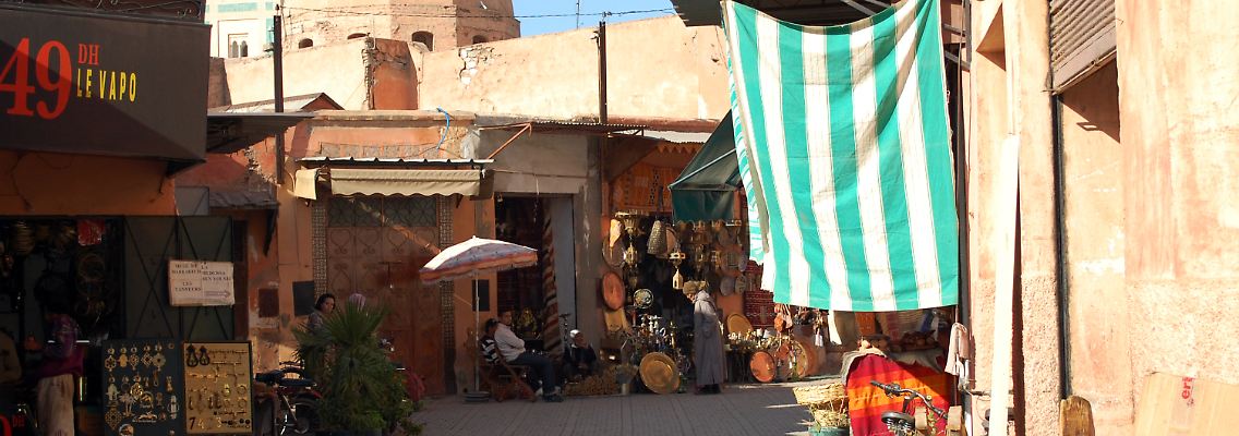 Die traditionellen Seiten der Stadt: In den Souks von Marrakesch ist der Schick der neuen Hotels noch nicht angekommen.