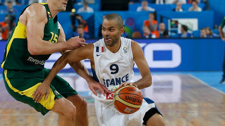 Nur schwer aufzuhalten: Tony Parker, Star des französischen Teams und dreimaliger NBA-Champion von den San Antonio Spurs.