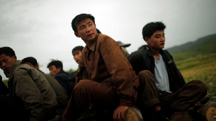 Arbeiter in der Sonderwirtschaftszone Rason, gelegen in der Nähe der nordkoreanischen Hauptstadt Pjöngjang