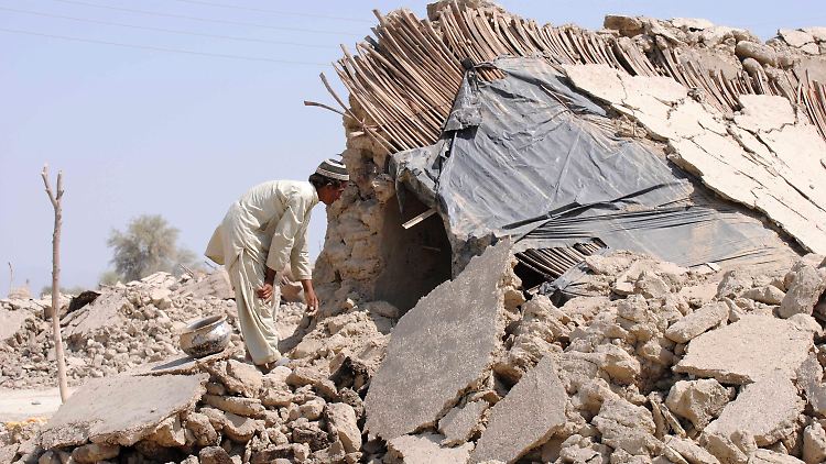 Die Gebäude hielten dem Erdbeben nicht stand.