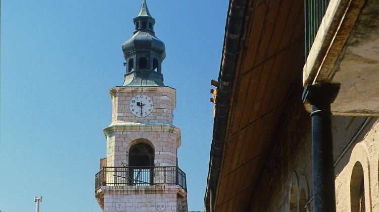 Die Kirche auf dem Schneller-Gelände in Jerusalem.