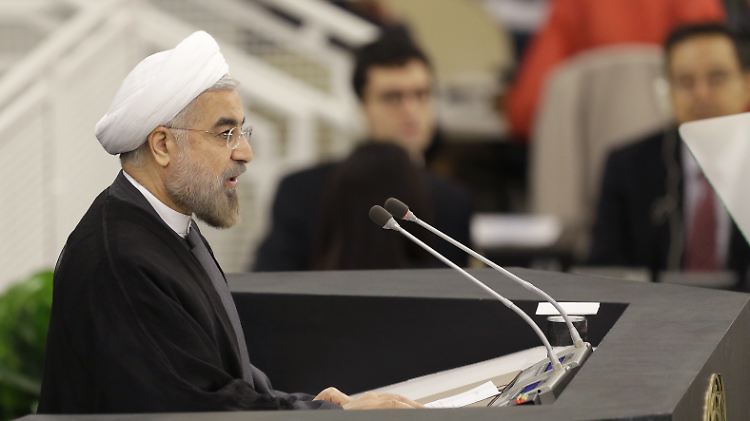 Irans Präsident Ruhani, bewegungswillig.