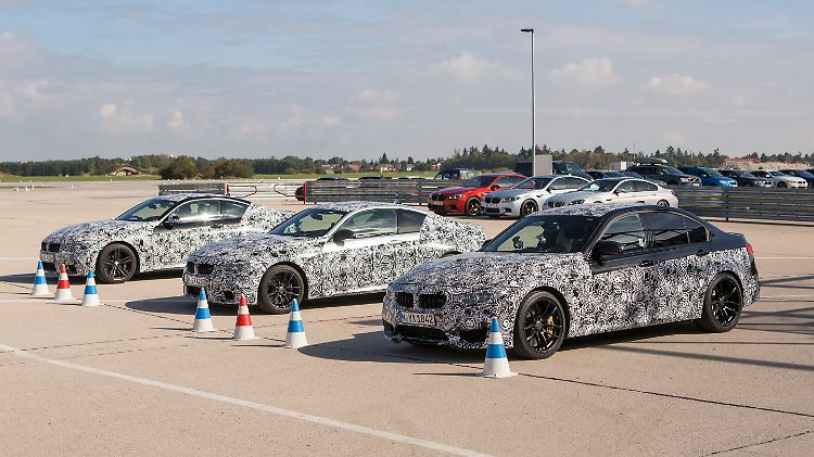 Noch tragen der neue M3 und M4 Tarnkleider. 