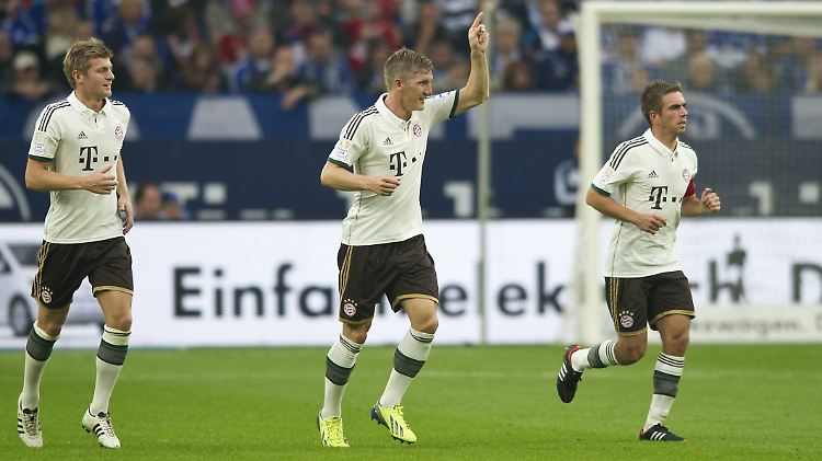 Das Herzstück der Bayern: Toni Kroos, Bastian Schweinsteiger und Philipp Lahm.