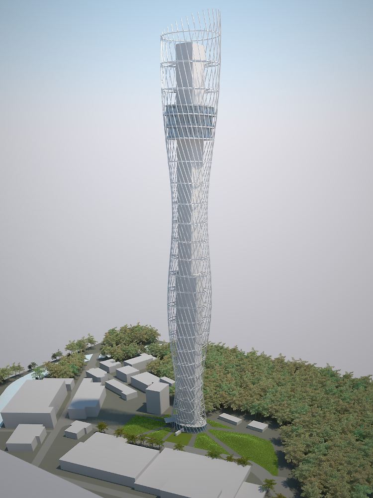 235 Meter hohes Ärgernis: Rottweil diskutiert über den Mega-Tower von ThyssenKrupp.