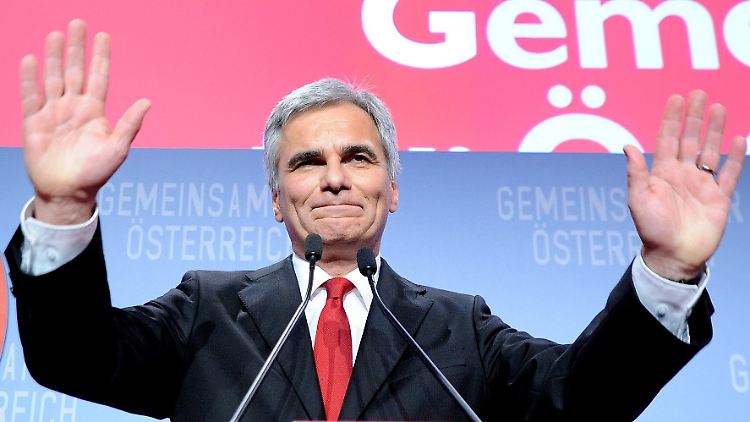 Kanzler Werner Faymann sagt "Danke".