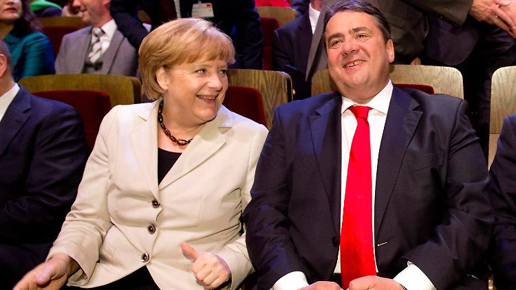Gabriel könnte Vizekanzler unter Merkel werden.