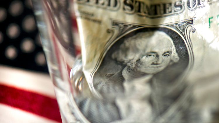 Der Haushaltsstreit weicht den Dollar auf.