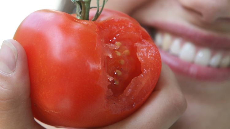 Die Tomate schmeckt roh, gekocht oder gebraten.