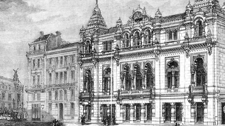 Eden-Théâtre bei Paris auf einer Aufnahme Ende des 19. Jahrhunderts: Es ist heute das älteste Kino der Welt - und hat wieder geöffnet.