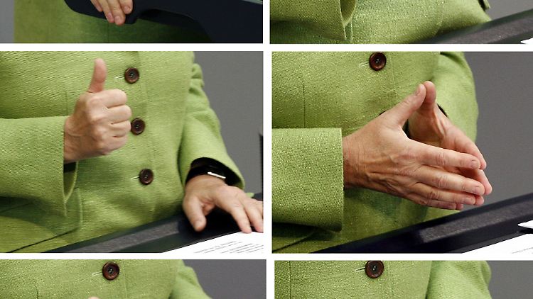 Politiker sollen möglichst wenig gestikulieren, Moderatoren hingegen werden bestimmte Gesten antrainiert.