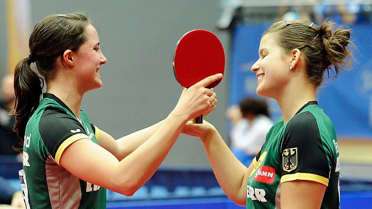 Vier deutsche Damen spielen im Doppel-Finale um zwei EM-Goldmedaillen.