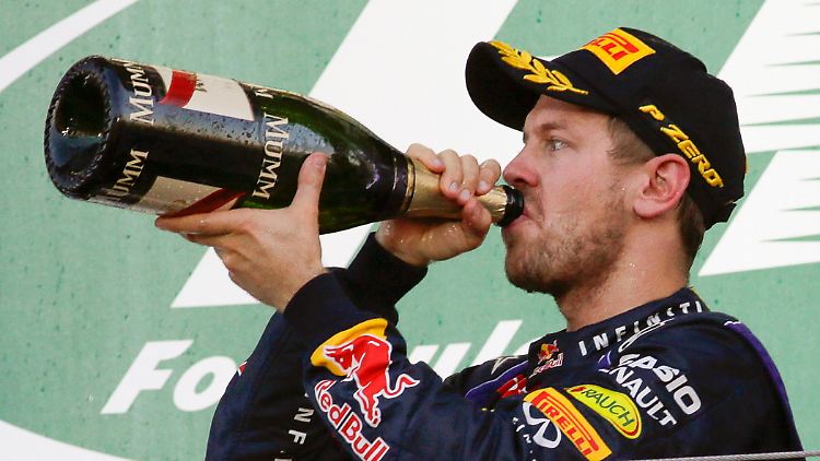 Nach 53 Runden stand Sebastian Vettel als Sieger fest.
