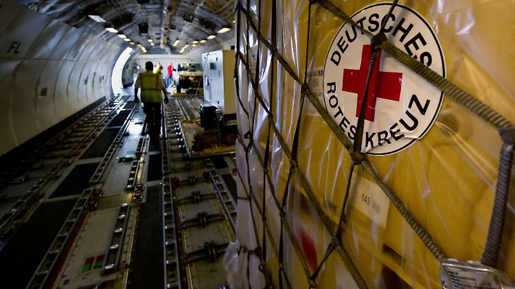 Auch das Deutsche Rote Kreuz kümmert sich um Flüchtlinge in Syrien.