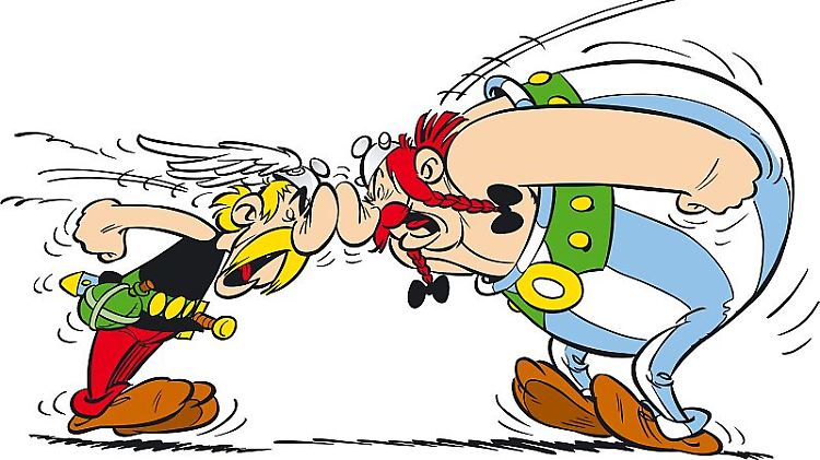 Normalerweise ein Herz und eine Seele: Asterix und Obelix.
