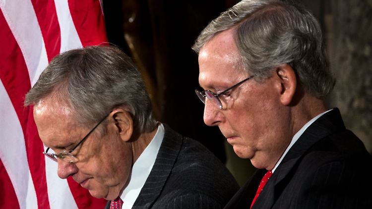 Plötzlich Freunde: Harry Reid (links) und Mitch McConnell.