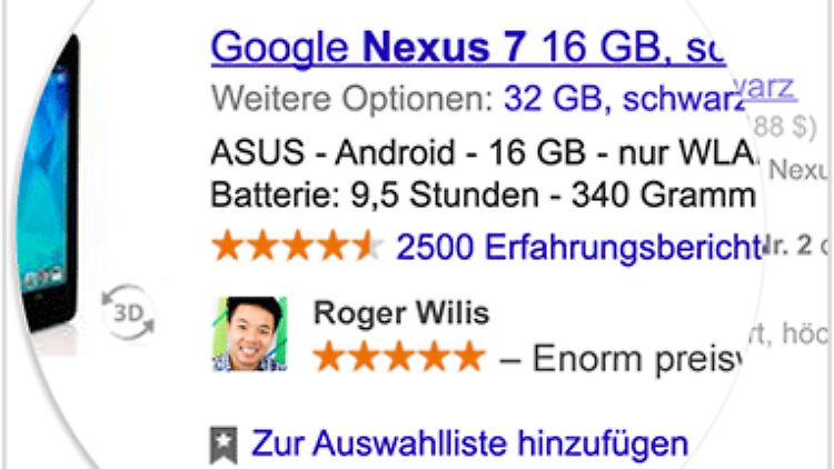 Wer sein Nutzerbild künftig nicht neben Google-Anzeigen sehen möchte, muss kontrollieren, ob in den Kontoeinstellungen kein Häkchen an der falschen Stelle sitzt.