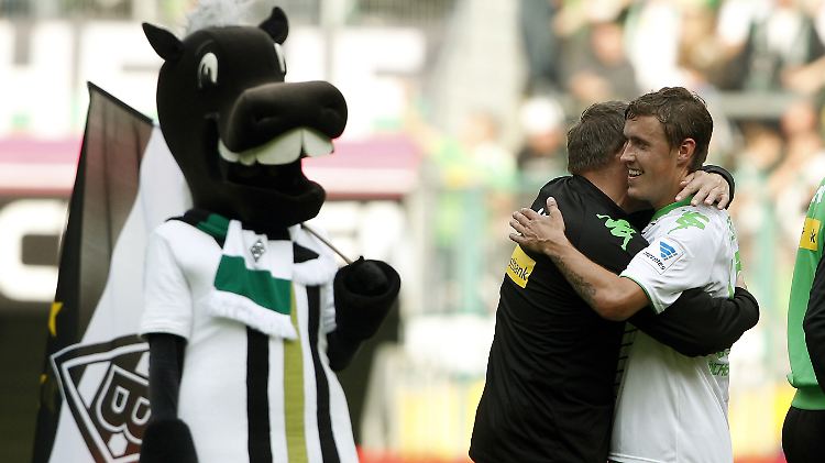 An Neuzugang Max Kruse hat die Borussia bislang viel Freude.