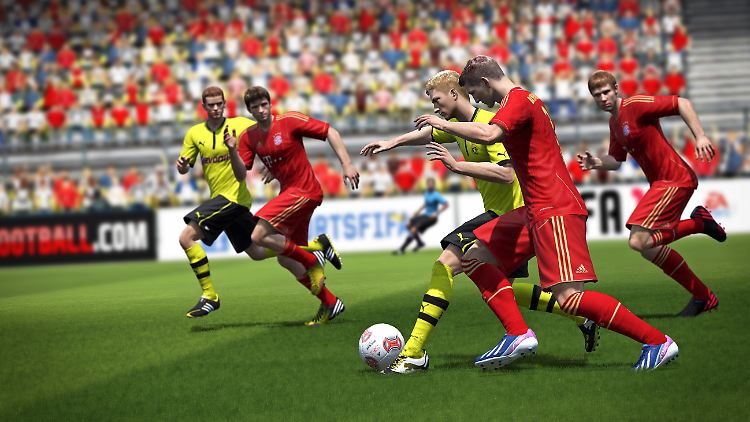 FC Bayern gegen Borussia Dortmund - auch bei Fifa 14 eines der Top-Duelle.