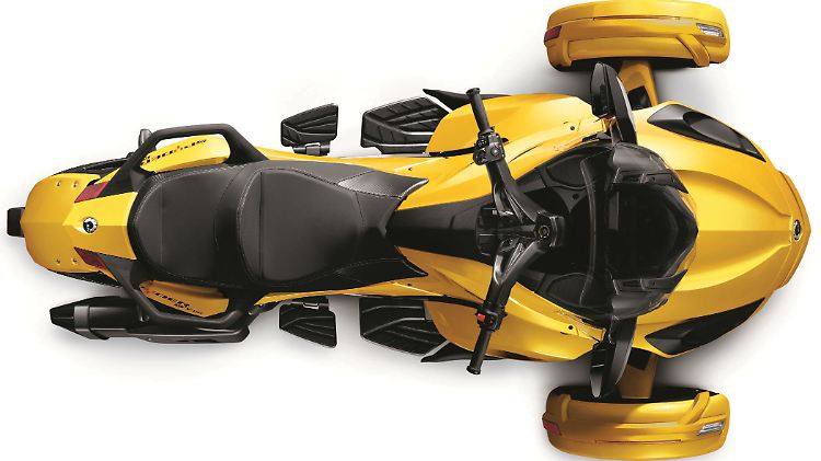 Zwei Räder vorne, eines hinten: Den Can-Am Spyder Roadster muss man einfach anstarren.