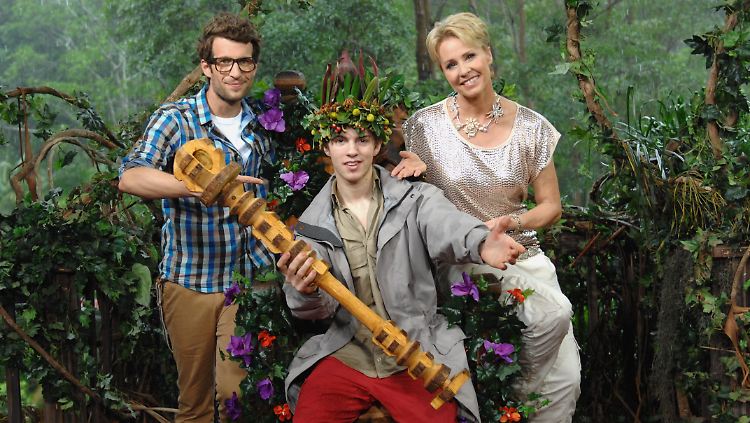 Hartwich und Zietlow moderieren das Dschungelcamp erst seit Januar 2013 gemeinsam. Hier mit Joey Heindle, dem Sieger der siebten Staffel der RTL-Show.