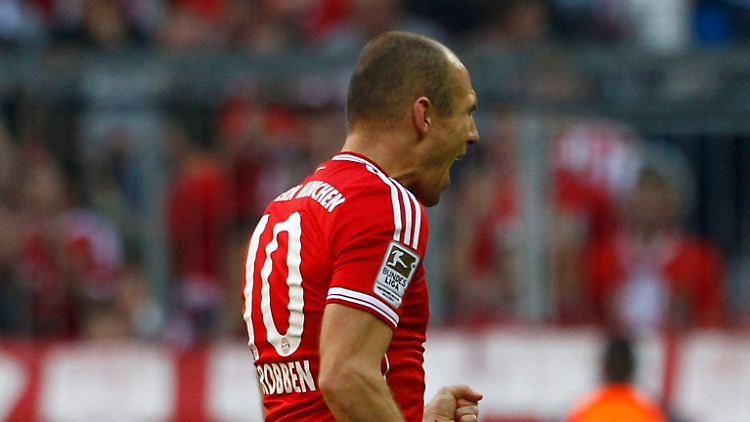 Arjen Robben war ziemlich sauer, nachdem Guardiola ihn zurückgepfiffen hatte.