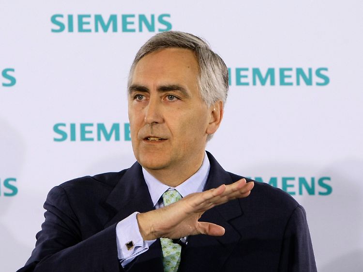 Ungefähr so: Siemens-Chef Peter Löscher sieht in fast allen Bereichen ansteigende Linien.