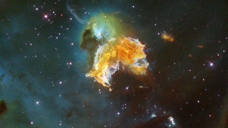 Reste einer Supernova: Derartige Sternenexplosionen schleudern Teilchen mit hoher Geschwindigkeit ins All.