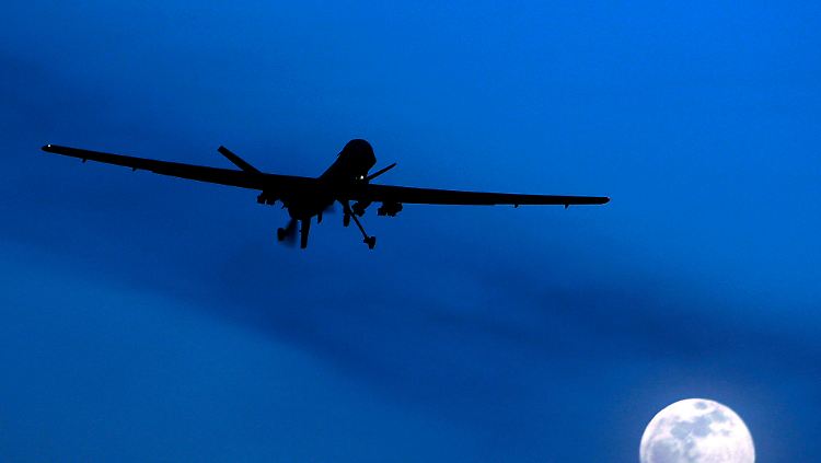 Der Tod von oben: Predator-Drohne bei einem Nachteinsatz in Pakistan