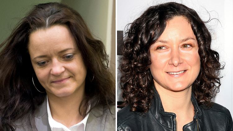Eine Zeugin erinnerte sich an eine Begegnung mit Beate Zschäpe (l.), weil diese sie an die US-Schauspielerin Sara Gilbert aus der Comedyserie "Roseanne" erinnerte. 