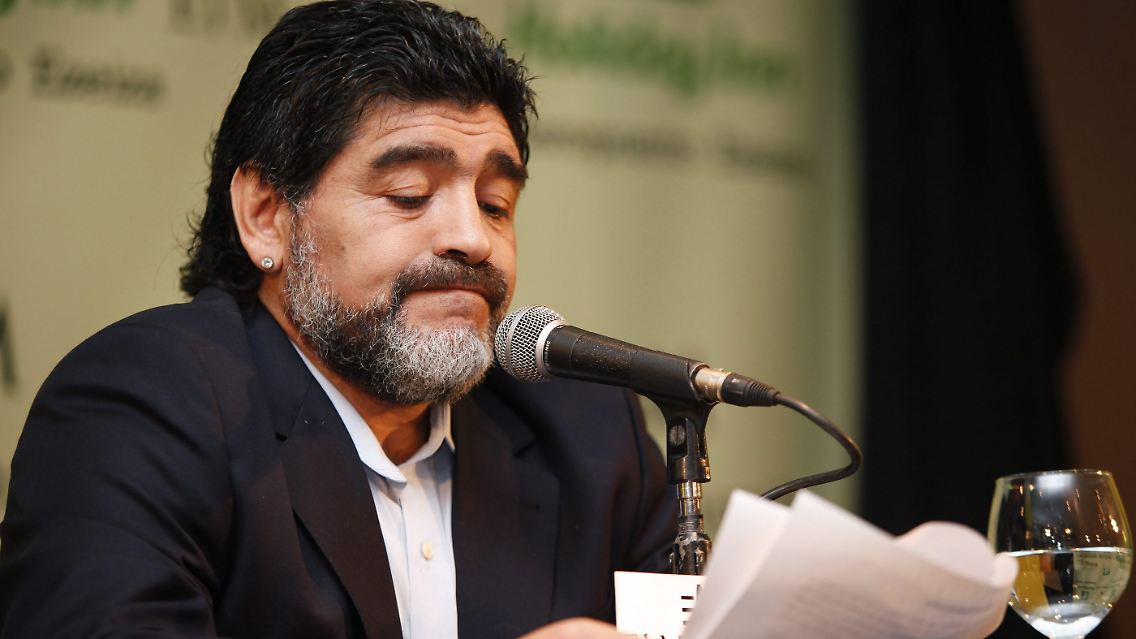 "Irgendetwas läuft falsch": Diego Maradona.