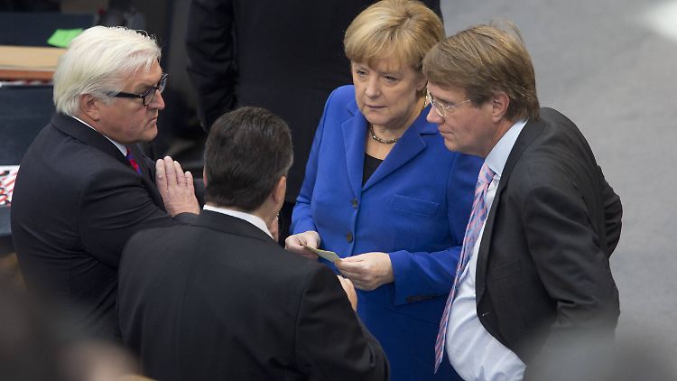 Eine neue schwarz-rote Regierung würde im Bundestag über eine große Macht verfügen.