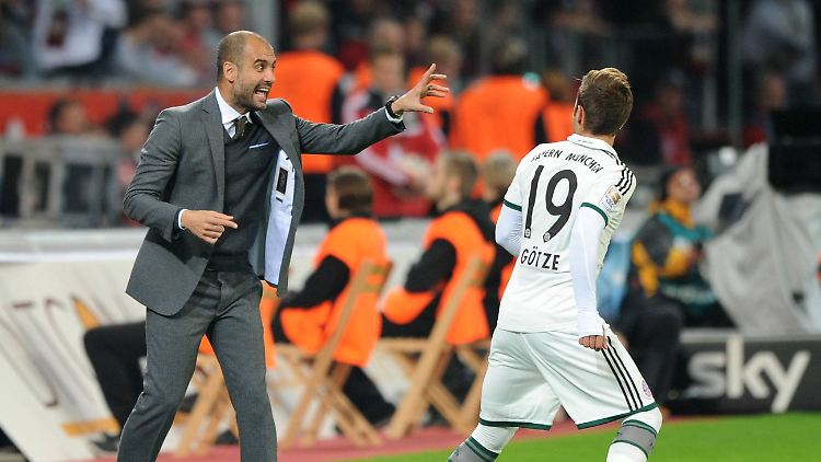 Für so einen Joker würden andere Trainer ihren letzten Anzug geben: Guardiola und Götze.