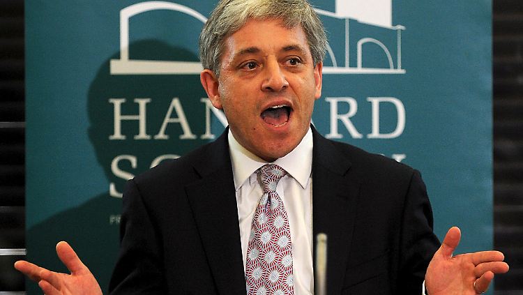 John Bercow will die Abgeordneten zur Ordnung bringen.