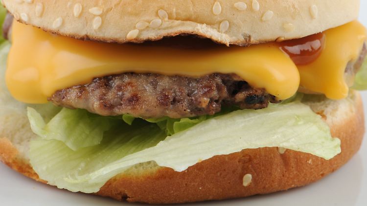 Weniger Burger - weniger Fett.