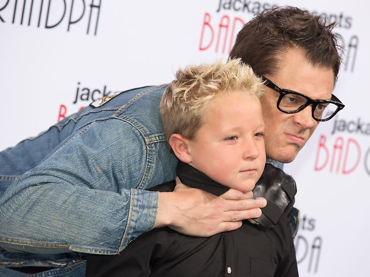 Zur Deutschland-Premiere von "Bad Grandpa" rückte das Duo in Berlin an.
