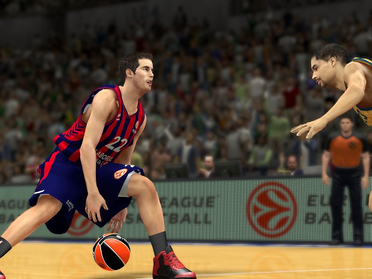 In NBA2K14 kann der Spieler auch mit dem FC Barcelona spielen - und mit Alba Berlin, auch wenn DaShaun Wood nicht mehr für Berlin, sondern für Le Mans Sarthe aufläuft. Und auch wenn Alba gar nicht in der Euroleague spielt.