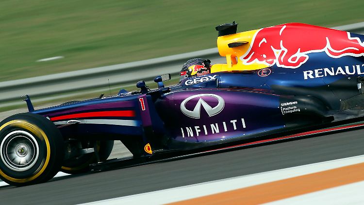 Hatte es wieder einmal eilig: Sebastian Vettel in seinem Red Bull.