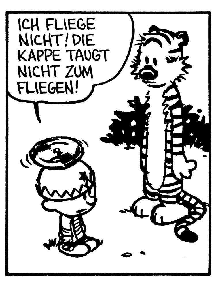 Was tun? Der Propellerhut funktioniert nicht? Klicken für den gesamten Strip.