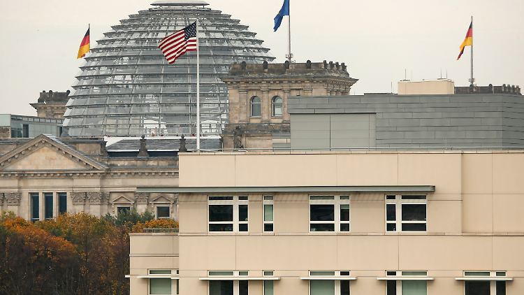 Die US-Botschaft liegt quasi in Hörweite des Bundestags.