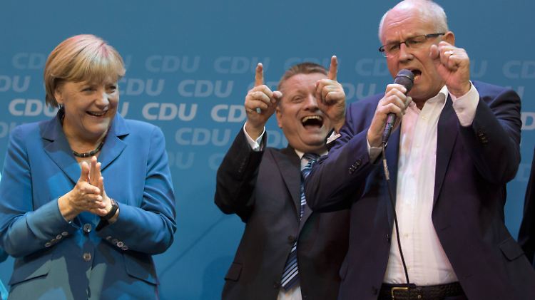 Bei der CDU herrschte am Wahlabend ausgelassene Feierlaune.