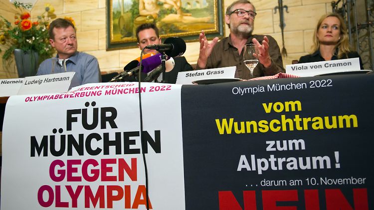 "Für München, gegen Olympia" - so lautet der Slogan der des "NOlympia"-Netzwerks.