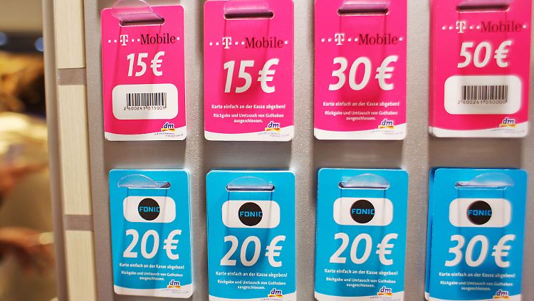 Telefonkarten gibt es schon fast in jeder Drogerie.