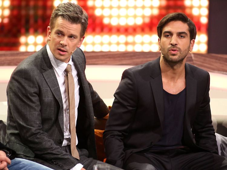 Der Unterhaltung mit Markus Lanz (l.) konnte Elyas M'Barek nicht allzu viel abgewinnen.