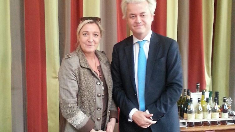 Le Pen und Wilders bei ihrem Treffen in Paris