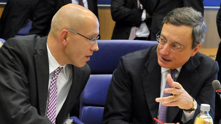 Jörg Asmussen und Mario Draghi.